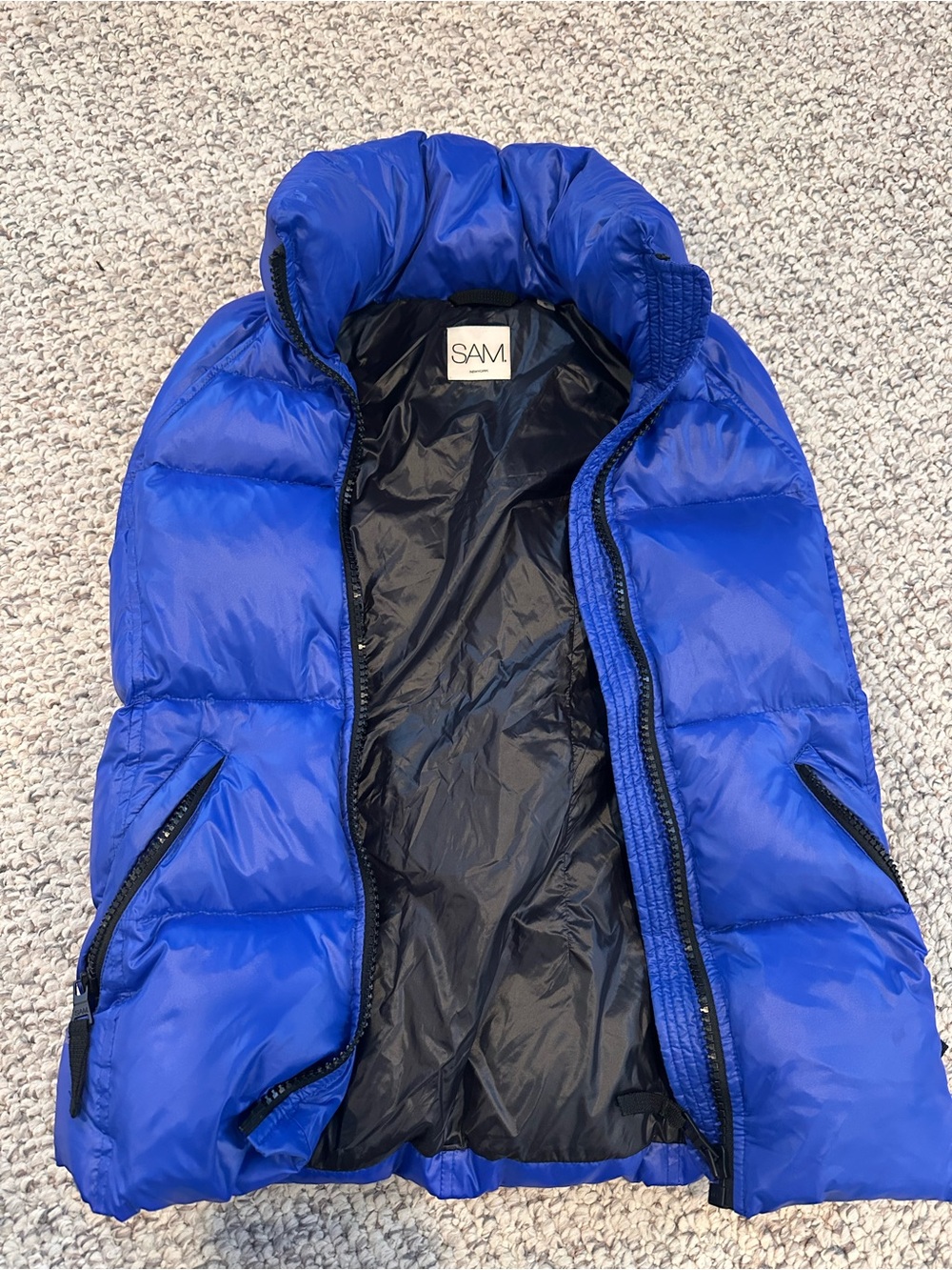 SAM. Woman's Royal Blue Puffer Vest